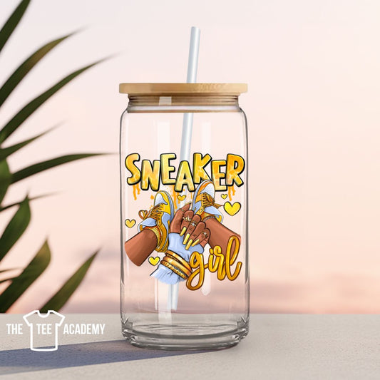 UV DTF Cup Decal - Sneaker Girl