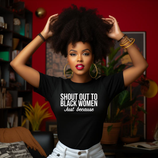 Shoutout To Black Women- Screen Print Transfer