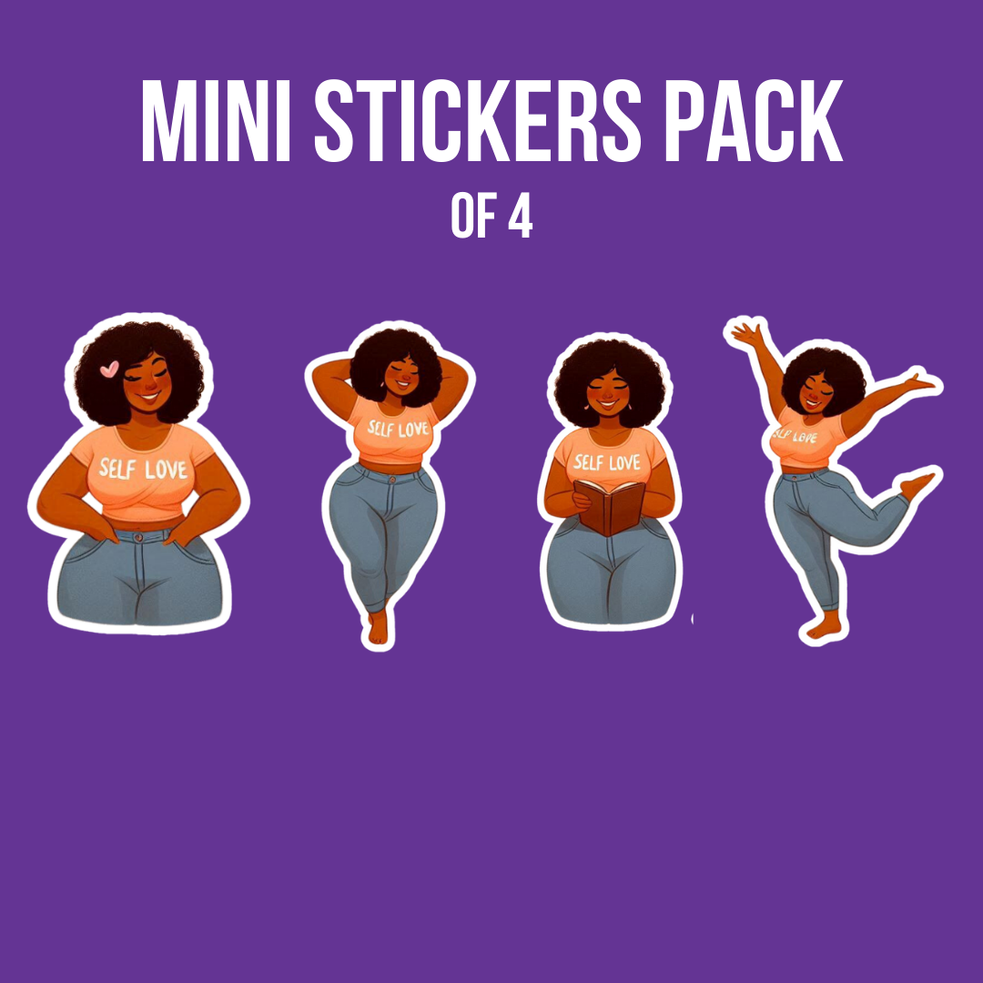 Mini Stickers- (Pack of 4) Dear Body, ILY