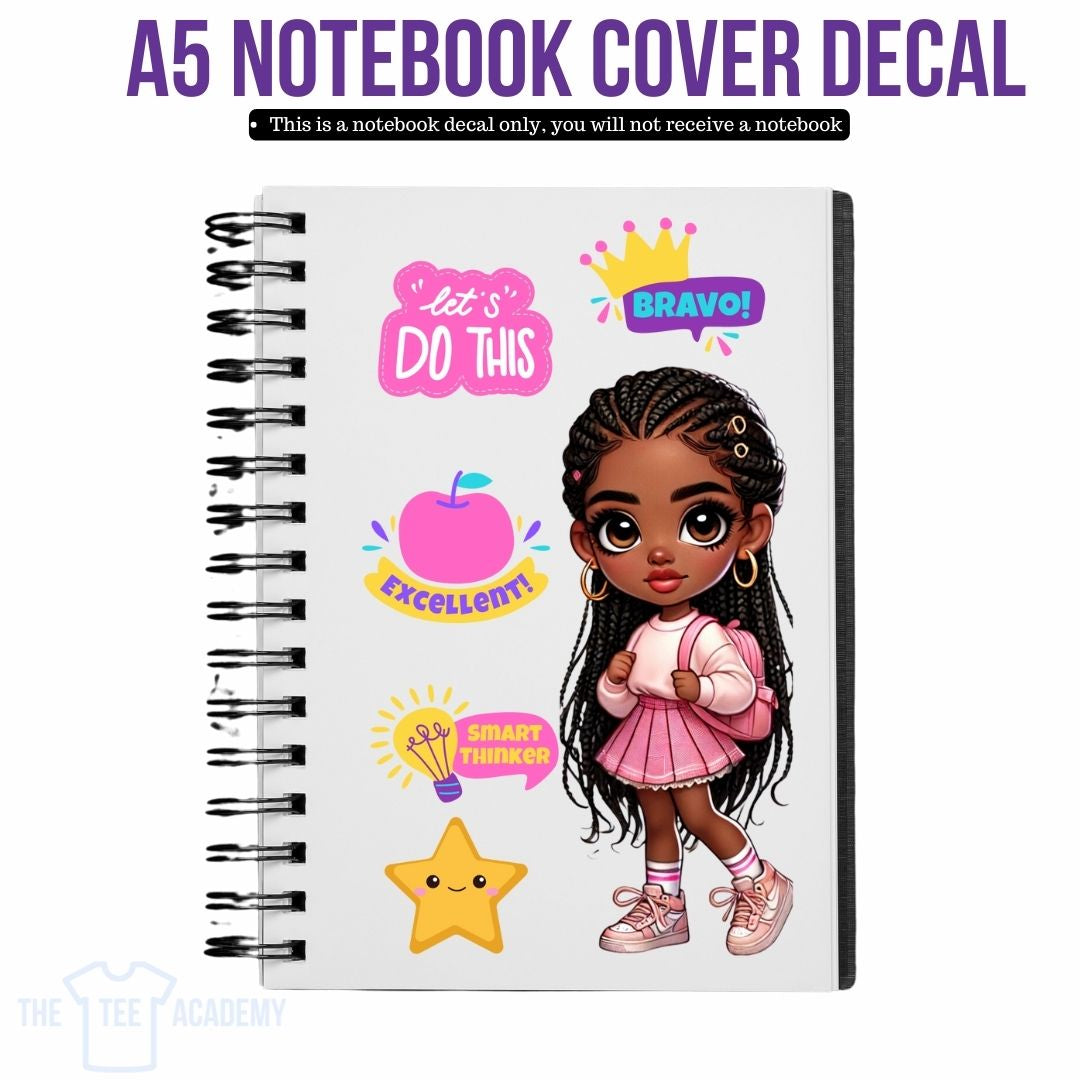 UV DTF Planner Cover Decal Set - (Kids) Smart Thinker