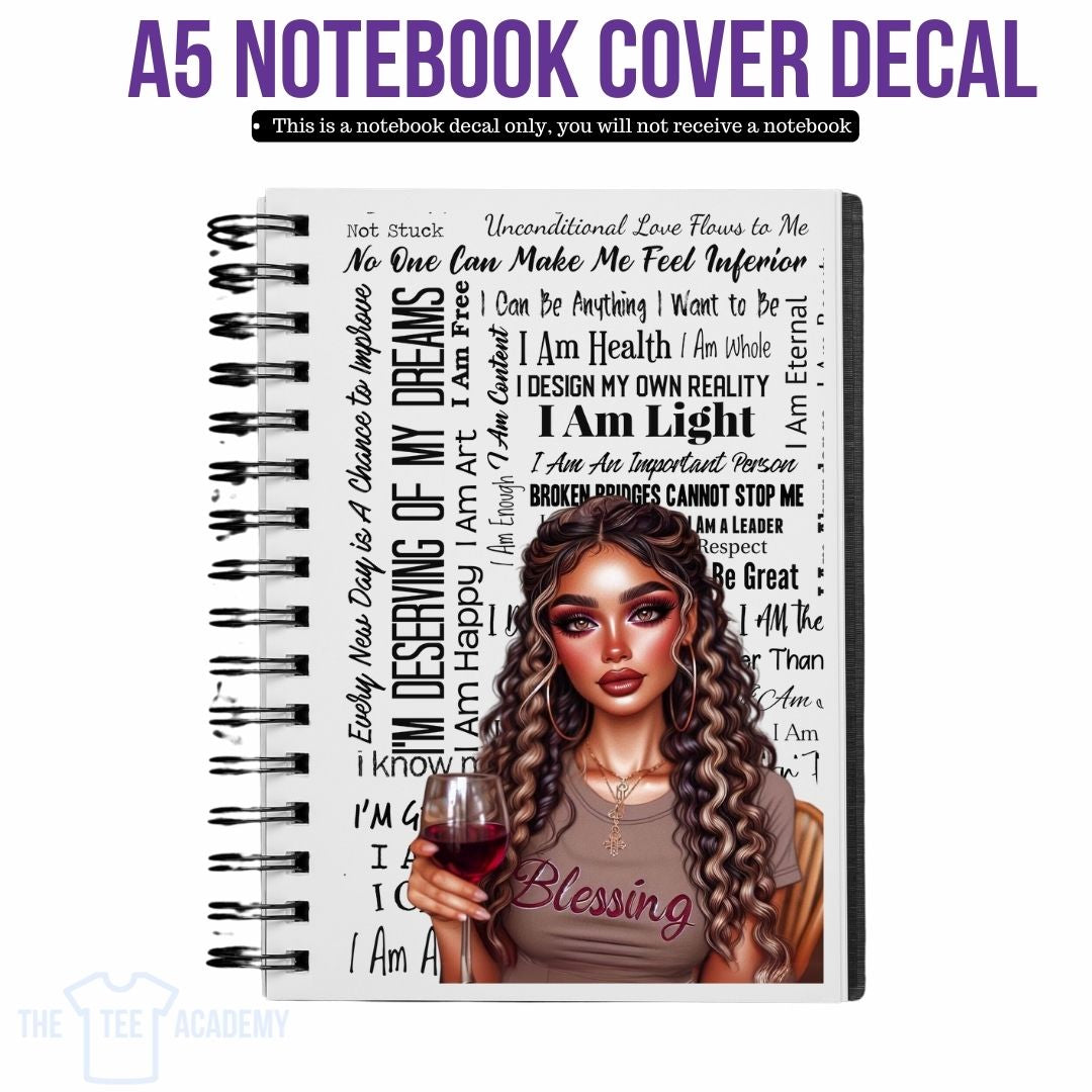 UV DTF Planner Cover Decal - Deserving Of My Dreams