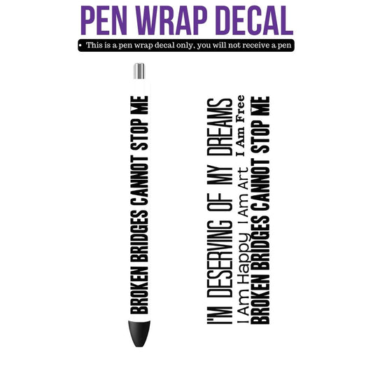 UV DTF Pen Wrap- Deserving Of My Dreams