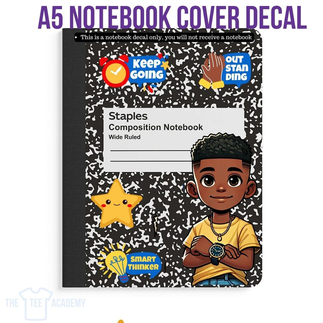 UV DTF Planner Cover Decal Set - (Kids) Smart Thinker