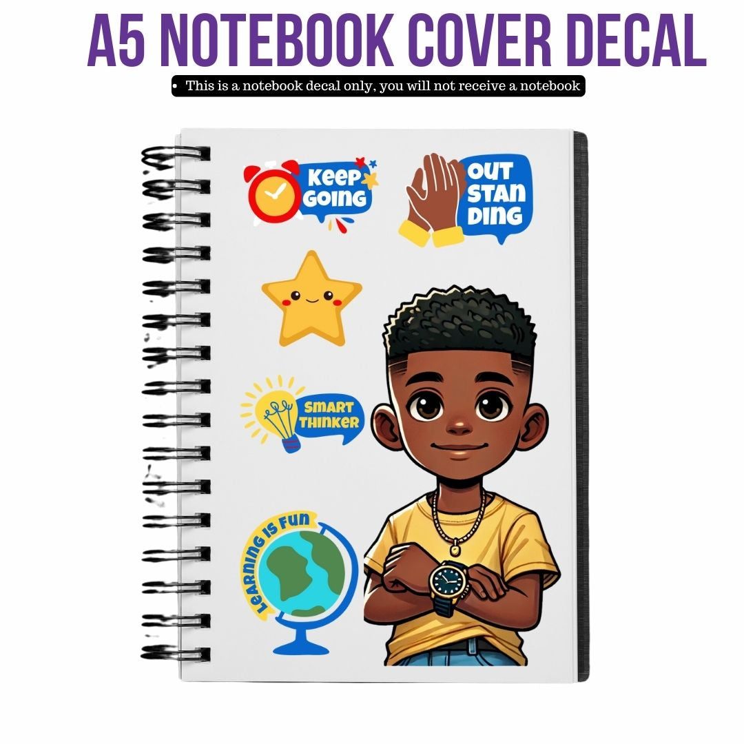 UV DTF Planner Cover Decal Set - (Kids) Smart Thinker