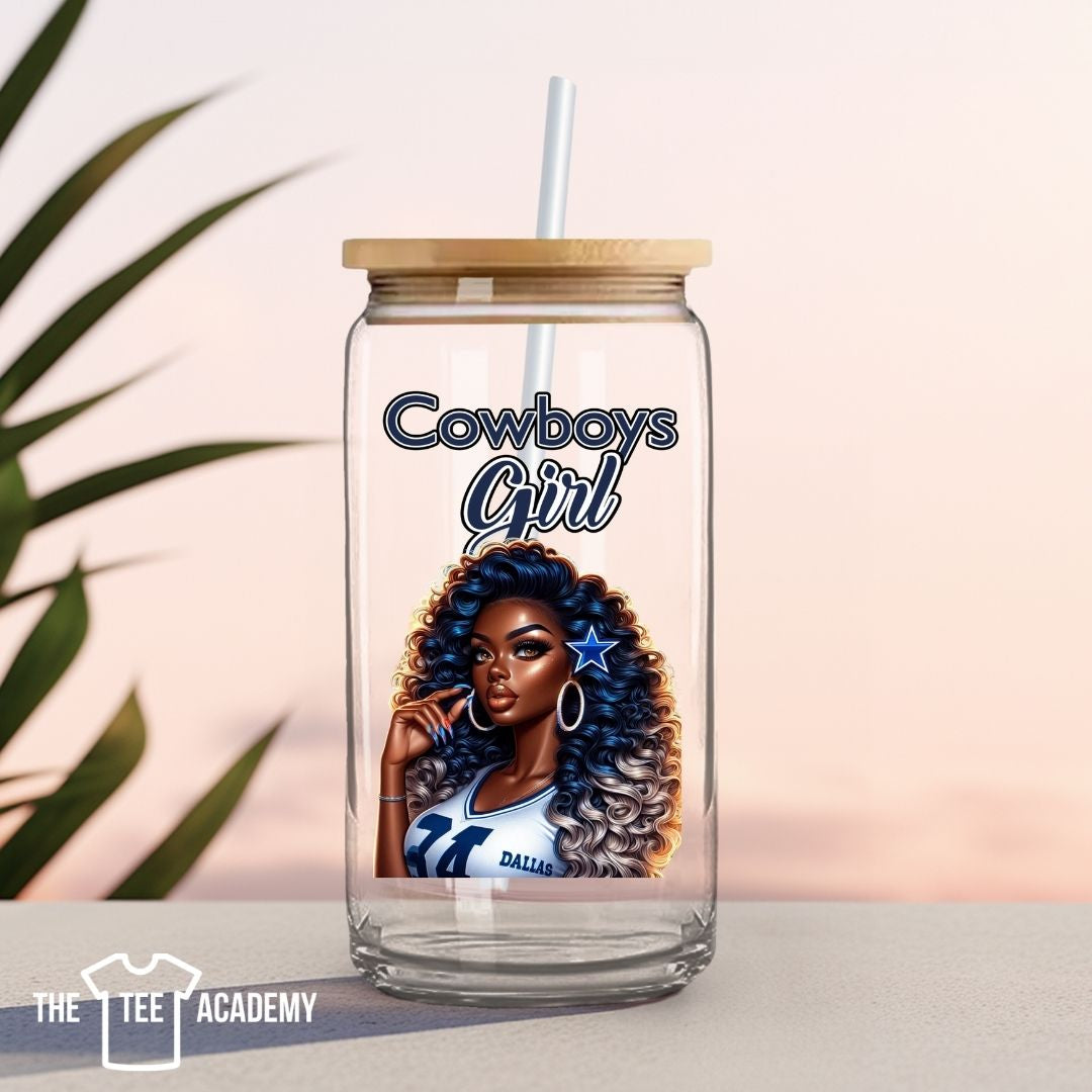 UV DTF Cup Decal- Cowboys Girl