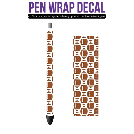 UV DTF Pen Wrap- Multi Footballs