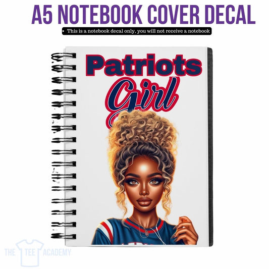 UV DTF Planner Cover Decal - Patriots Girl