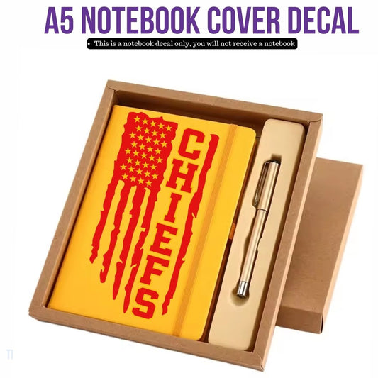 UV DTF Planner Cover Decal - Chiefs Flag