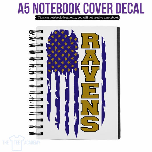 UV DTF Planner Cover Decal - Ravens Flag