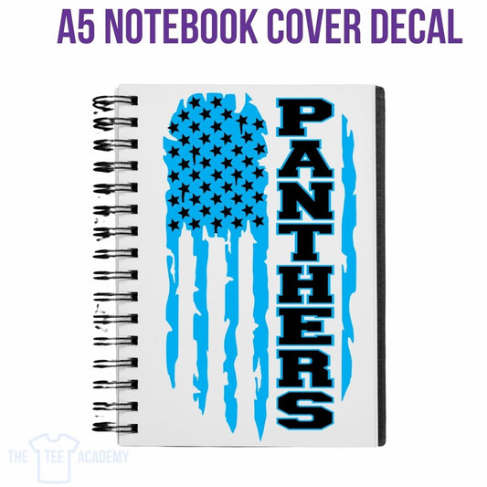 UV DTF Planner Cover Decal - Panthers Flag