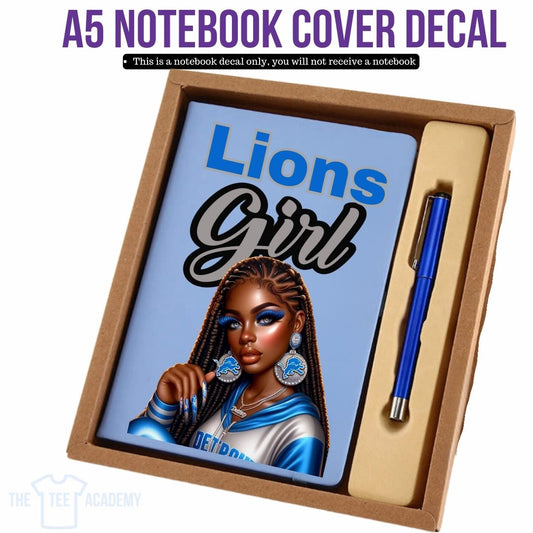 UV DTF Planner Cover Decal - Lions Girl