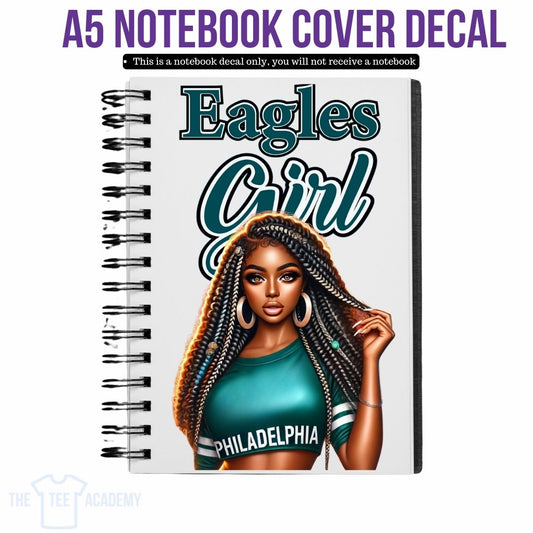 UV DTF Planner Cover Decal - Eagles Girl