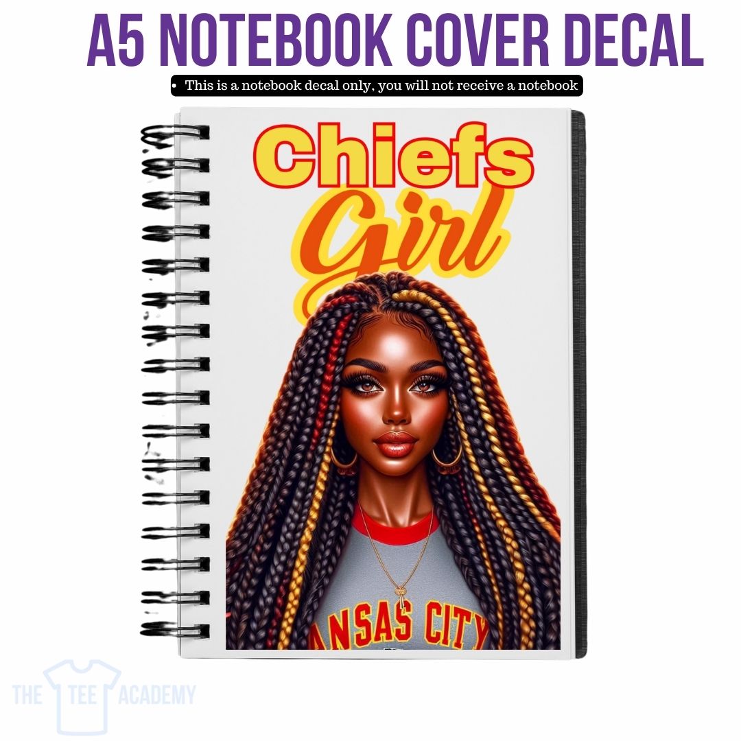 UV DTF Planner Cover Decal - Chiefs Girl