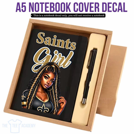 UV DTF Planner Cover Decal - Saints Girl