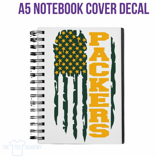 UV DTF Planner Cover Decal - Packers Flag