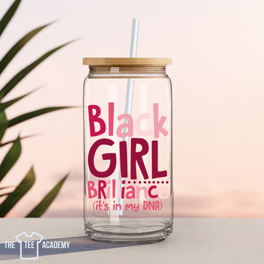 Black Girl Brilliance - UV DTF Cup Decal