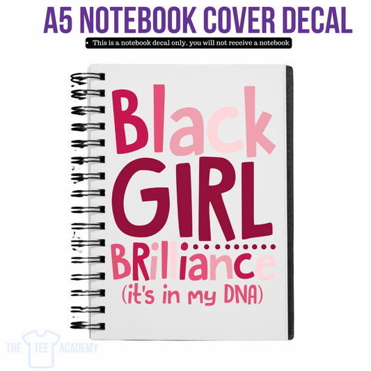 UV DTF Planner Cover Decal - Black Girl Brilliance