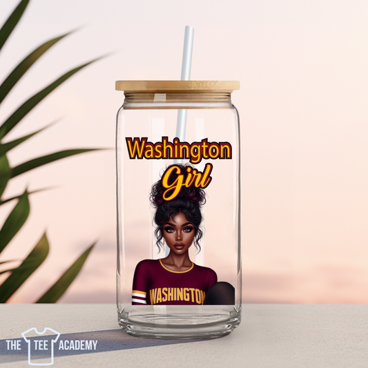 UV DTF Cup Decal- Washington Girl