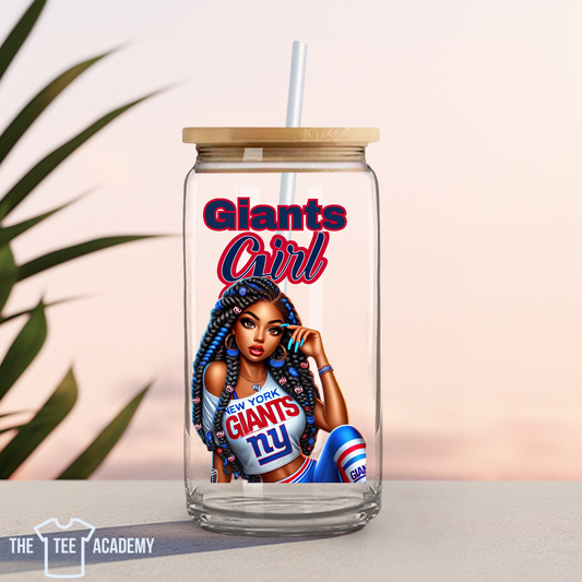 UV DTF Cup Decal- Giants Girl