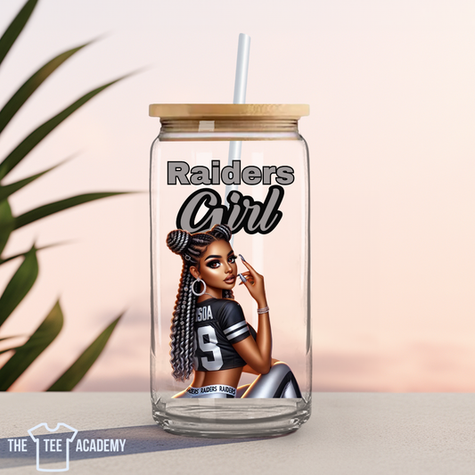 UV DTF Cup Decal- Raiders Girl