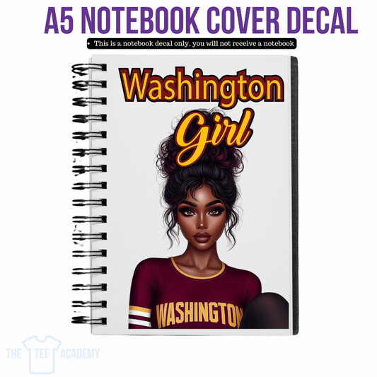 UV DTF Planner Cover Decal - Washington Girl