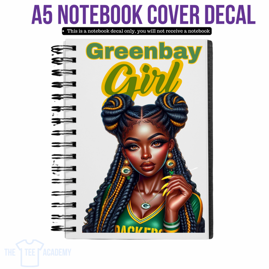 UV DTF Planner Cover Decal - Greenbay Girl