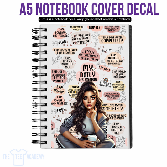 UV DTF Planner Cover Decal - My Daily Affirmations