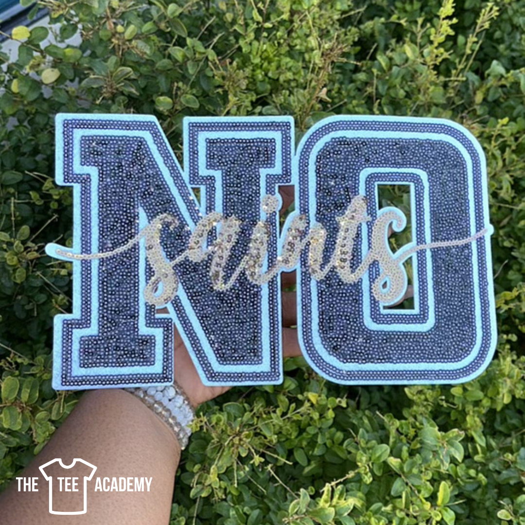 Sequin Patch Transfer- N.O. Saints