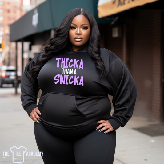 Thicka Than A Snicka-Matte Clear Film Screen Print Transfer