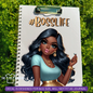 UV DTF Planner Cover Decal - (8x11 Large) Boss Life Baddie
