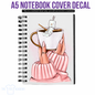 UV DTF Planner Cover Decal -Cozy With Coffee (marshmallow)