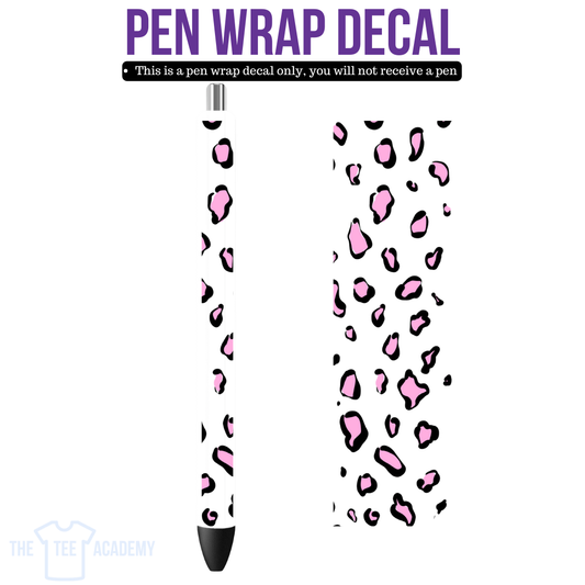 UV DTF Pen Wrap- (Pink Leopard) Big On Self Love