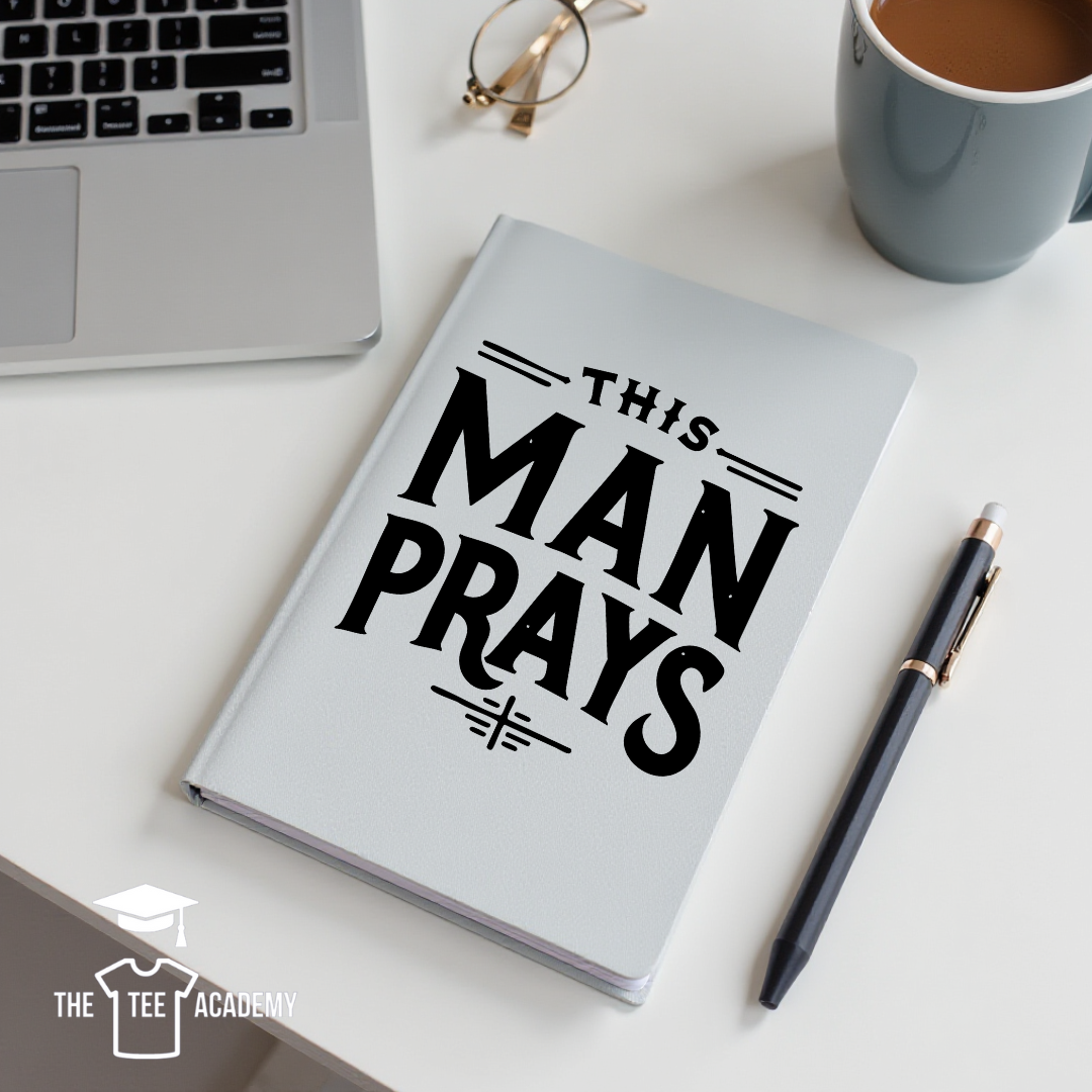 UV DTF Planner Cover Decal - This Man Prays