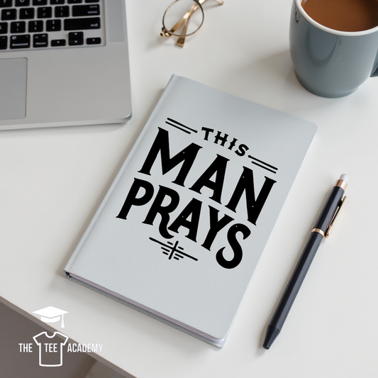 UV DTF Planner Cover Decal - This Man Prays