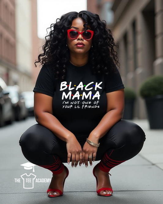 Black Mama- Matte Clear Film Screen Print Transfer