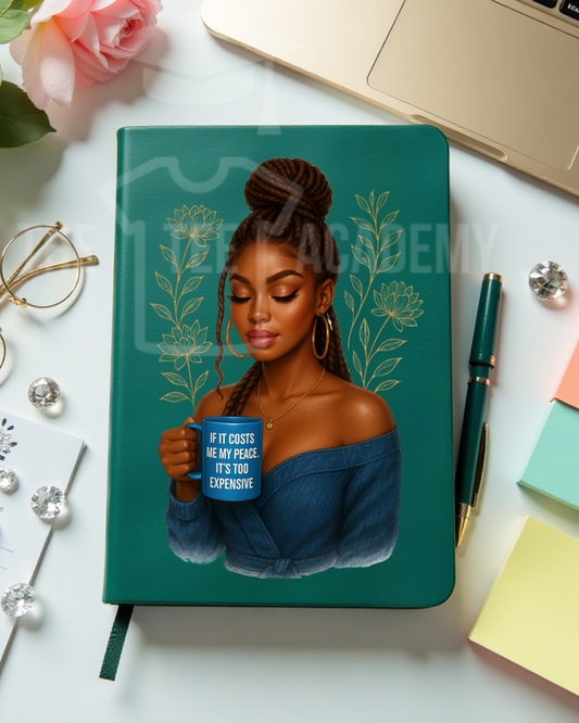 UV DTF Planner Cover Decal- If It Costs My Peace Babe