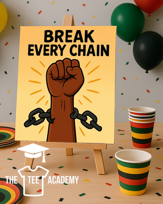 (Sketch Art) Break Every Chain-Screen Print Transfer