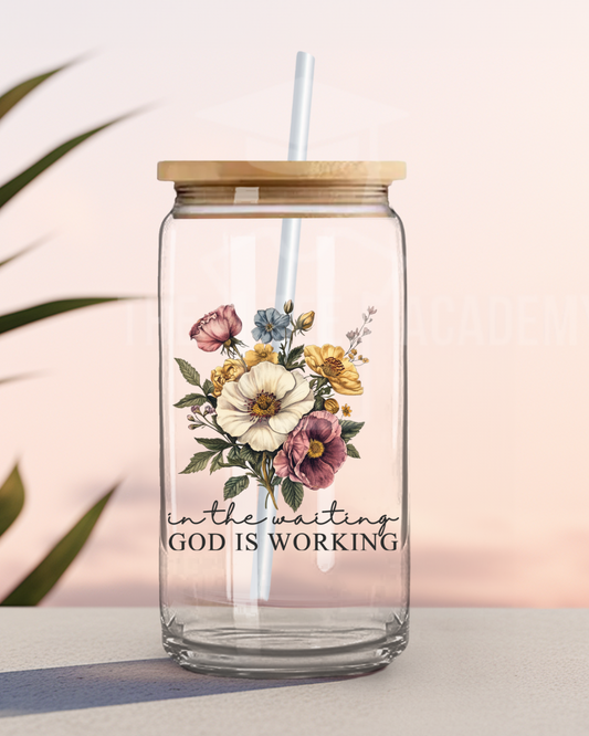 UV DTF Cup Decal- (Flowers) In The Waiting