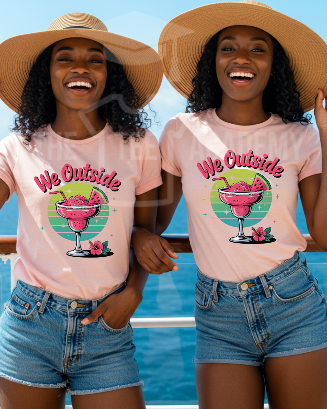 We Outside- Matte Clear Film Screen Print Transfer