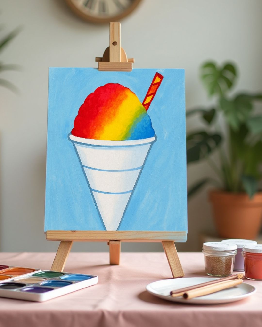 (Sketch Art) Snowcone-Screen Print Transfer