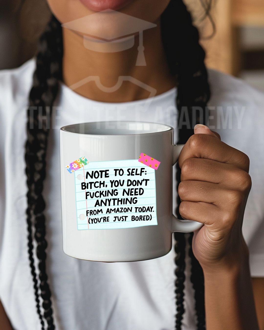 UV DTF Cup Decal - Note To Self, You're Just Bored