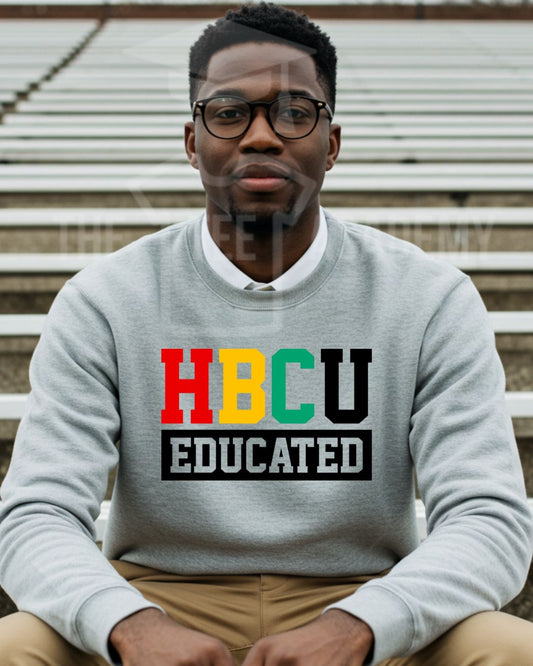 HBCU Educated-Matte Clear Film Screen Print Transfer