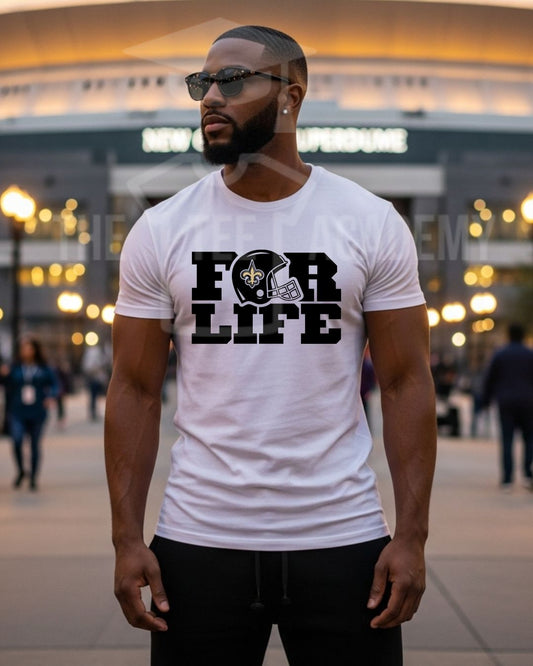 Saints For Life- Matte Clear Film Screen Print Transfer