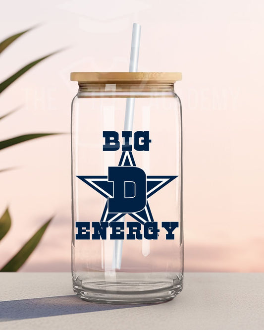 UV DTF Cup Decal - Big D Energy