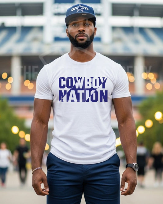 Cowboy Nation- Matte Clear Film Screen Print Transfer
