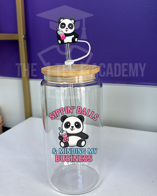 UV DTF Cup Decal -Sippin' Balls and Minding My Business