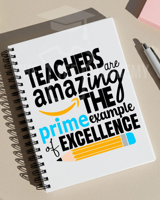 UV DTF Planner Cover Decal- Teacher Amazing Prime