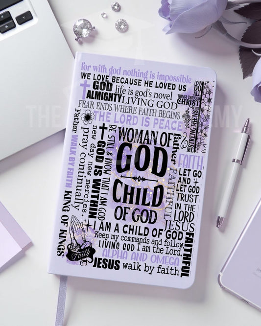 UV DTF Planner Cover Decal- (Purple) Woman Of God