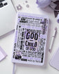 UV DTF Planner Cover Decal- (Purple) Woman Of God