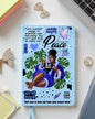 UV DTF Planner Cover Decal- (Blue) Self Love Baddie